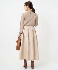 F1FBD51140 MK MICHEL KLEIN(小さいサイズ)(メゾン ドゥ サンク) 【小さいサイズ】ミニケーブル編みニット/洗える ベージュ