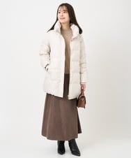 F1FBD51140 MK MICHEL KLEIN(小さいサイズ)(メゾン ドゥ サンク) 【小さいサイズ】ミニケーブル編みニット/洗える ベージュ