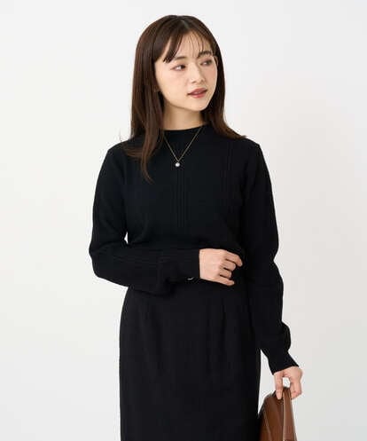 F1FBD51140 MK MICHEL KLEIN(小さいサイズ) 【小さいサイズ】ミニケーブル編みニット/洗える