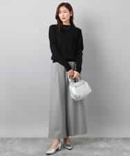 F1FBD51140 MK MICHEL KLEIN(小さいサイズ)(メゾン ドゥ サンク) 【小さいサイズ】ミニケーブル編みニット/洗える レッド