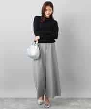 F1FBD51140 MK MICHEL KLEIN(小さいサイズ)(メゾン ドゥ サンク) 【小さいサイズ】ミニケーブル編みニット/洗える レッド