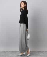 F1FBD51140 MK MICHEL KLEIN(小さいサイズ)(メゾン ドゥ サンク) 【小さいサイズ】ミニケーブル編みニット/洗える レッド