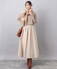 F1FBD51140 MK MICHEL KLEIN(小さいサイズ)(メゾン ドゥ サンク) 【小さいサイズ】ミニケーブル編みニット/洗える レッド