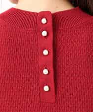 F1FBD51140 MK MICHEL KLEIN(小さいサイズ)(メゾン ドゥ サンク) 【小さいサイズ】ミニケーブル編みニット/洗える レッド