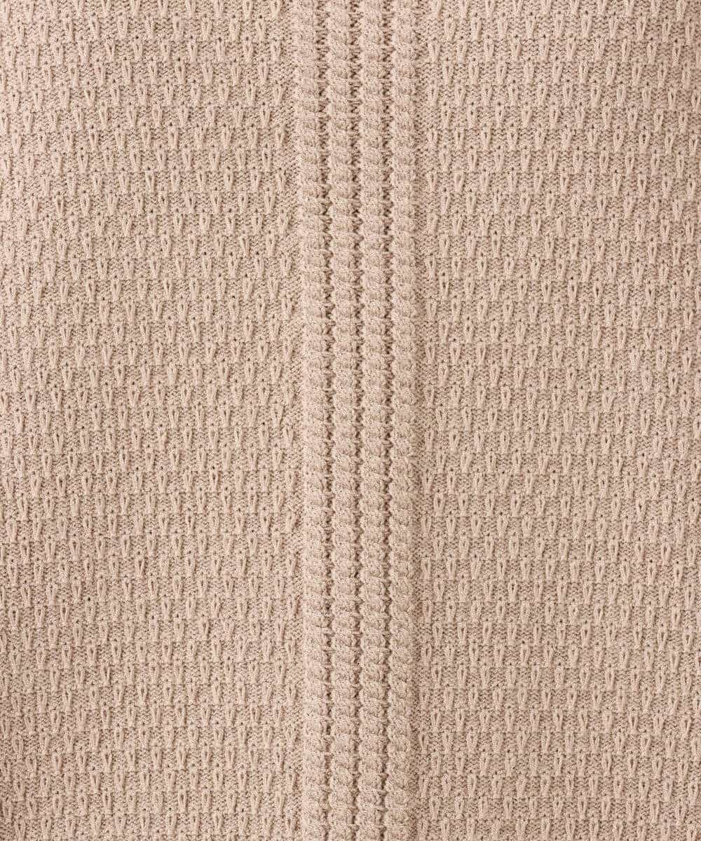 F1FBD51140 MK MICHEL KLEIN(小さいサイズ)(メゾン ドゥ サンク) 【小さいサイズ】ミニケーブル編みニット/洗える レッド