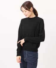 F1FBD51140 MK MICHEL KLEIN(小さいサイズ)(メゾン ドゥ サンク) 【小さいサイズ】ミニケーブル編みニット/洗える レッド