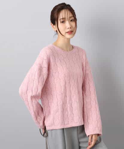 F1FBD52160  【小さいサイズ】スパンコールラメ入りニット/洗える