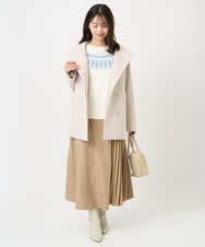 F1FBD54160 MK MICHEL KLEIN(小さいサイズ)(メゾン ドゥ サンク) 【小さいサイズ】ノルディック柄ニット/洗える アイボリー