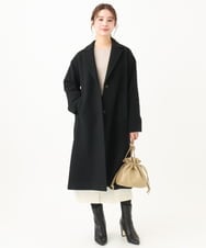 F1FDA61140 MK MICHEL KLEIN(小さいサイズ)(メゾン ドゥ サンク) 【小さいサイズ】シャギースリーブニットプルオーバー/洗える ベージュ