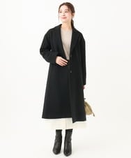 F1FDA61140 MK MICHEL KLEIN(小さいサイズ)(メゾン ドゥ サンク) 【小さいサイズ】シャギースリーブニットプルオーバー/洗える ベージュ