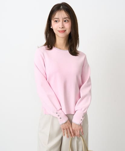 F1FDD14130  【小さいサイズ】配色デザインニット/洗える