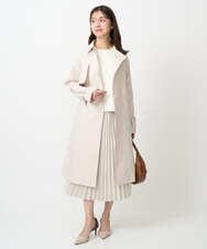 F1FDD14130 MK MICHEL KLEIN(小さいサイズ)(メゾン ドゥ サンク) 【小さいサイズ】配色デザインニット/洗える ピンク