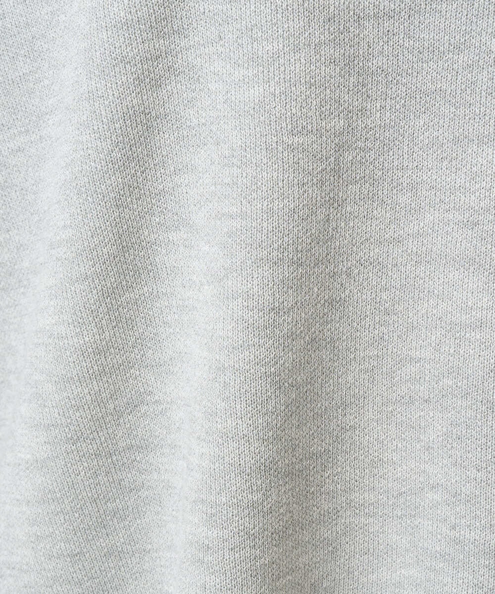 F1FDD16130 MK MICHEL KLEIN(小さいサイズ)(メゾン ドゥ サンク) 【小さいサイズ】スウェットライクニットフーディー/洗える グレー