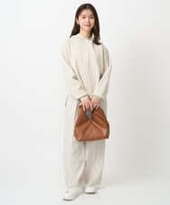 F1FDD16130 MK MICHEL KLEIN(小さいサイズ)(メゾン ドゥ サンク) 【小さいサイズ】スウェットライクニットフーディー/洗える グレー