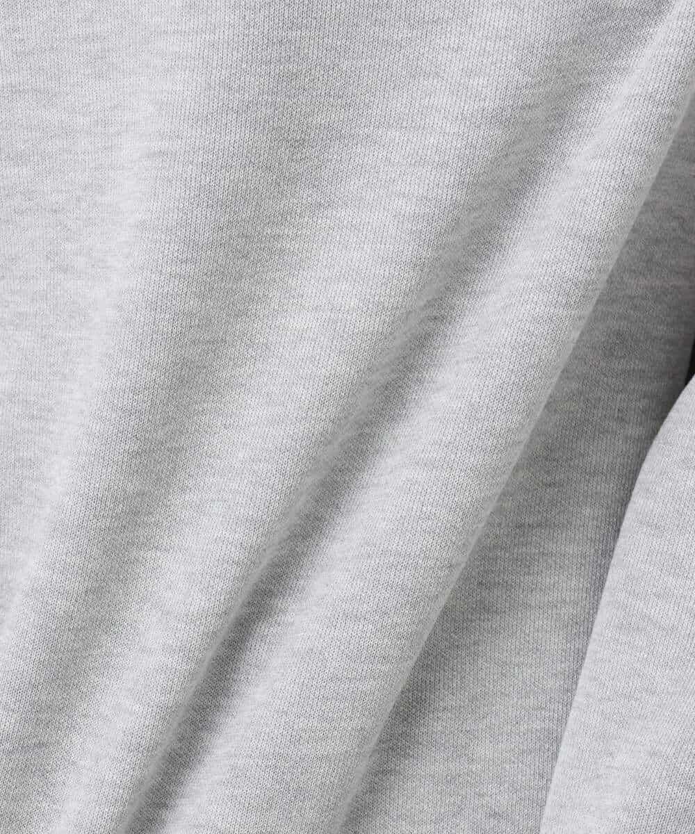 F1FDD16130 MK MICHEL KLEIN(小さいサイズ)(メゾン ドゥ サンク) 【小さいサイズ】スウェットライクニットフーディー/洗える グレー