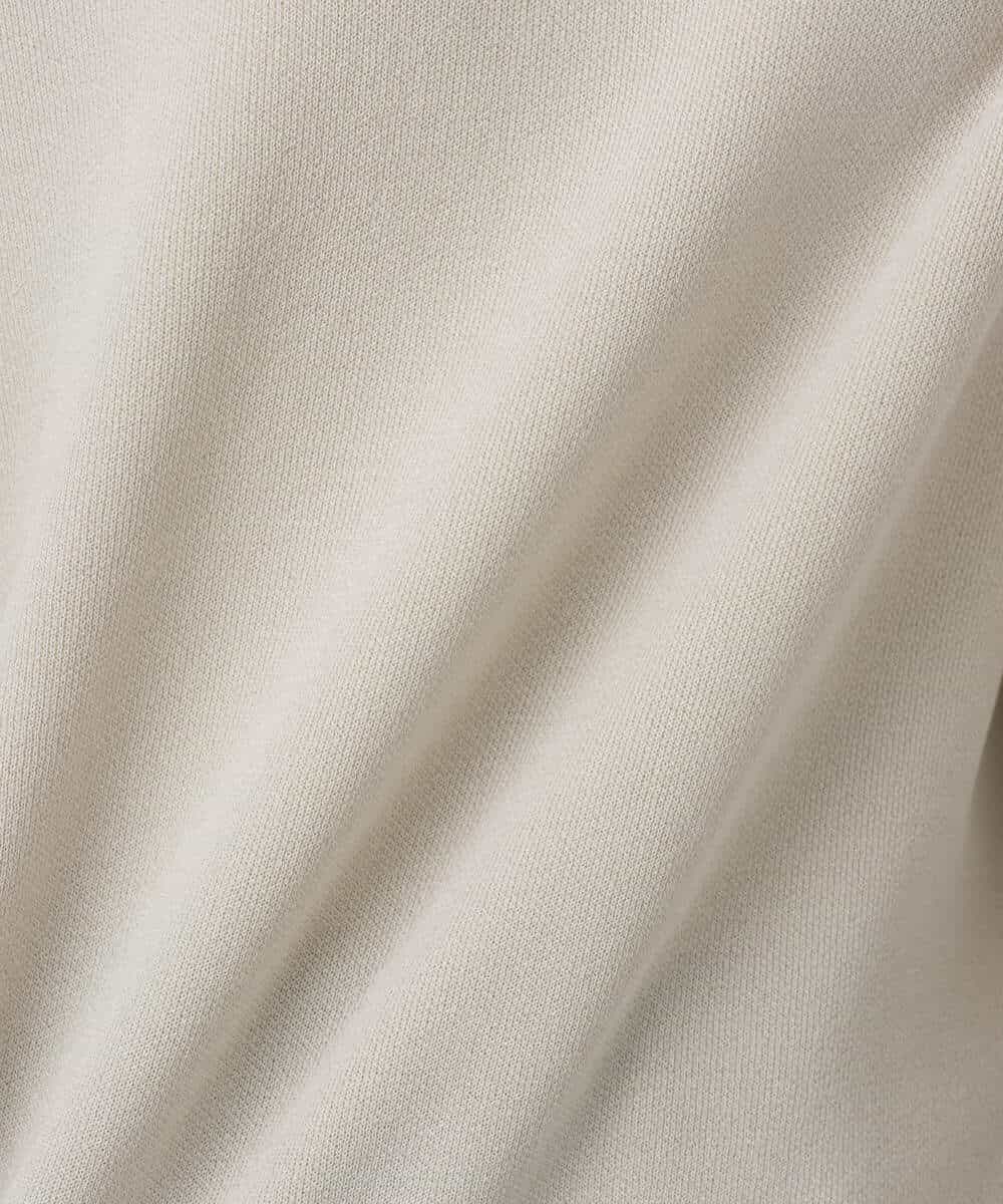 F1FDD16130 MK MICHEL KLEIN(小さいサイズ)(メゾン ドゥ サンク) 【小さいサイズ】スウェットライクニットフーディー/洗える グレー