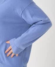 F1FDD60140 MK MICHEL KLEIN(小さいサイズ)(メゾン ドゥ サンク) 【小さいサイズ】配色ラインVネックニット/洗える ライトブルー