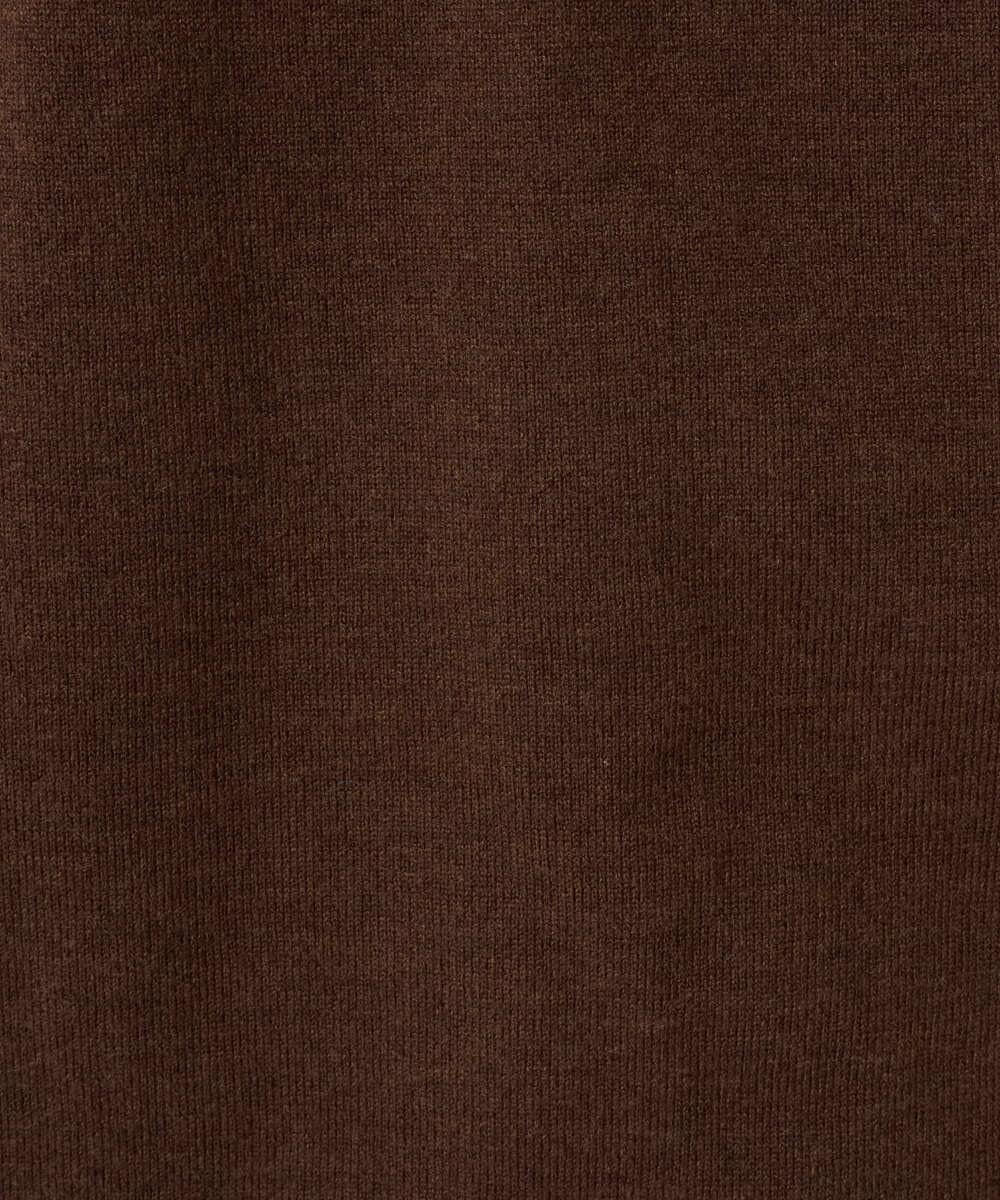 F1FDD60140 MK MICHEL KLEIN(小さいサイズ)(メゾン ドゥ サンク) 【小さいサイズ】配色ラインVネックニット/洗える ライトブルー