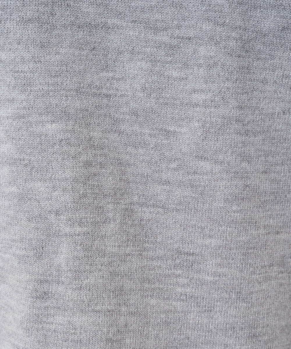 F1FDD60140 MK MICHEL KLEIN(小さいサイズ)(メゾン ドゥ サンク) 【小さいサイズ】配色ラインVネックニット/洗える ライトブルー