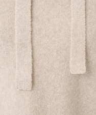 F1FDD62150 MK MICHEL KLEIN(小さいサイズ)(メゾン ドゥ サンク) 【小さいサイズ】クロップド丈ニットフーディー/洗える ベージュ