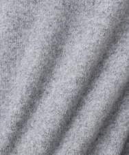 F1FDD62150 MK MICHEL KLEIN(小さいサイズ)(メゾン ドゥ サンク) クロップド丈ニットフーディー/洗える グレー