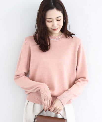 F1FDD63130  キラキラ ラメニットプルオーバー/洗える