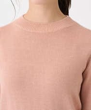 F1FDD63130 MK MICHEL KLEIN(小さいサイズ)(メゾン ドゥ サンク) 【小さいサイズ】キラキラ ラメニットプルオーバー/洗える サーモンオレンジ