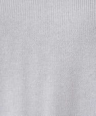 F1FDD63130 MK MICHEL KLEIN(小さいサイズ)(メゾン ドゥ サンク) 【小さいサイズ】キラキラ ラメニットプルオーバー/洗える サーモンオレンジ