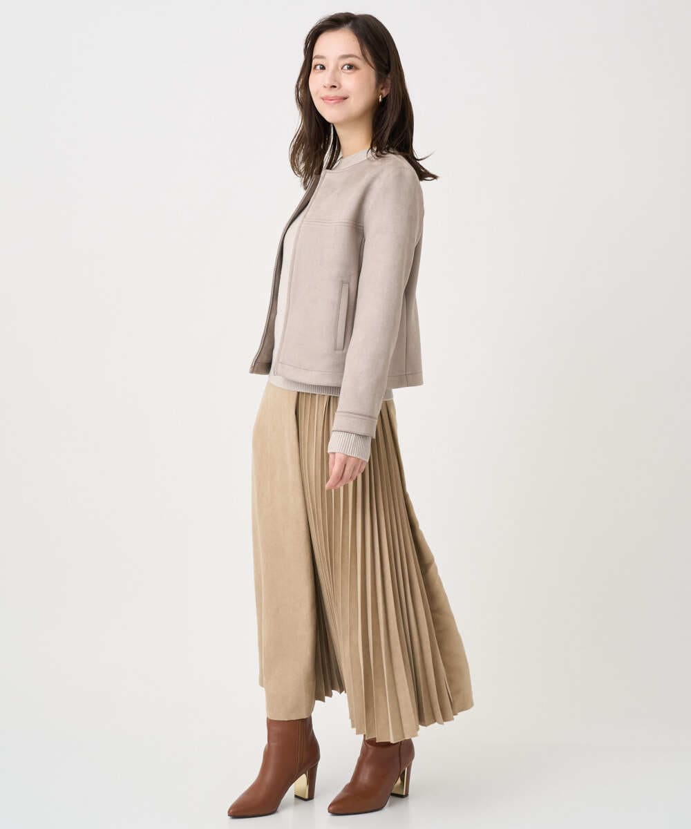 F1FDD63130 MK MICHEL KLEIN(小さいサイズ)(メゾン ドゥ サンク) 【小さいサイズ】キラキラ ラメニットプルオーバー/洗える サーモンオレンジ