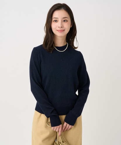 F1FDD63130 MK MICHEL KLEIN(小さいサイズ) 【小さいサイズ】キラキラ ラメニットプルオーバー/洗える