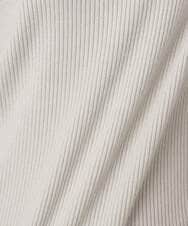 F1FDD64130 MK MICHEL KLEIN(小さいサイズ)(メゾン ドゥ サンク) 千鳥格子柄シフォンレイヤード風ハイゲージニット/洗える ライトブルー