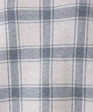 F1FDD67150 MK MICHEL KLEIN(小さいサイズ)(メゾン ドゥ サンク) チェック柄ニットプルオーバー/洗える ネイビー