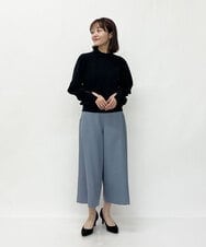 F1FDS11120 MK MICHEL KLEIN(小さいサイズ)(メゾン ドゥ サンク) 【小さいサイズ】ボリュームスリーブニット/洗える イエロー