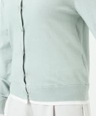 F1FFD20170 MK MICHEL KLEIN(小さいサイズ)(メゾン ドゥ サンク) 【小さいサイズ】配色デザインカラーニットアンサンブル/洗える ミント