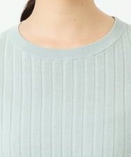 F1FFD20170 MK MICHEL KLEIN(小さいサイズ)(メゾン ドゥ サンク) 【小さいサイズ】配色デザインカラーニットアンサンブル/洗える ミント