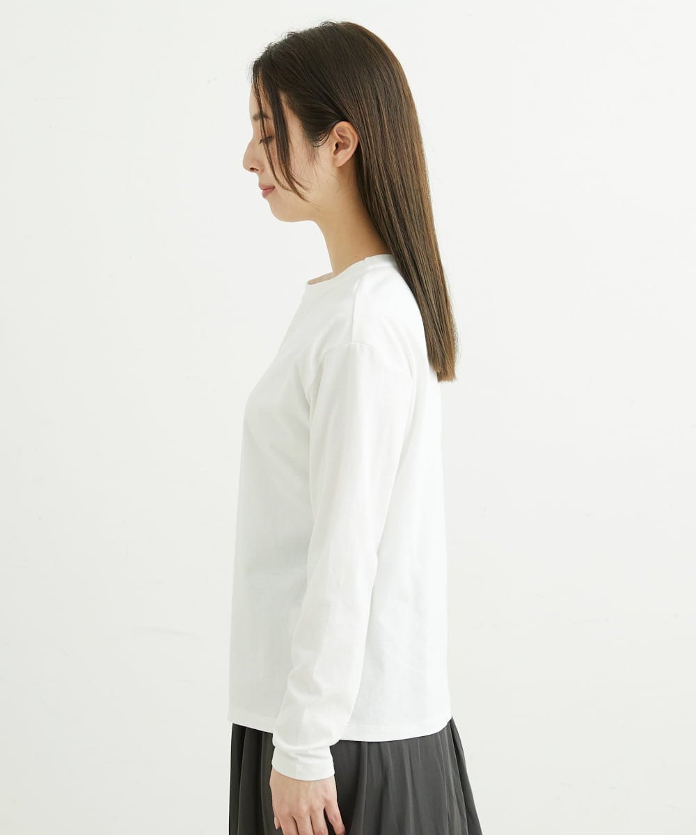 F1FFS16150 MK MICHEL KLEIN(小さいサイズ)(メゾン ドゥ サンク) 【小さいサイズ】ニットベスト×ロンTツインセット/洗える ブルー