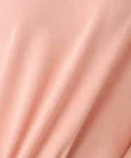 F1FGD30140 MK MICHEL KLEIN(小さいサイズ)(メゾン ドゥ サンク) 【小さいサイズ】シアー切替えニット/洗える サーモンオレンジ