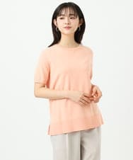 F1FGD30170 MK MICHEL KLEIN(小さいサイズ)(メゾン ドゥ サンク) 【小さいサイズ】カラーニットアンサンブル/洗える ライトブルー