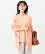 F1FGD30170 MK MICHEL KLEIN(小さいサイズ)(メゾン ドゥ サンク) 【小さいサイズ】カラーニットアンサンブル/洗える ライトブルー