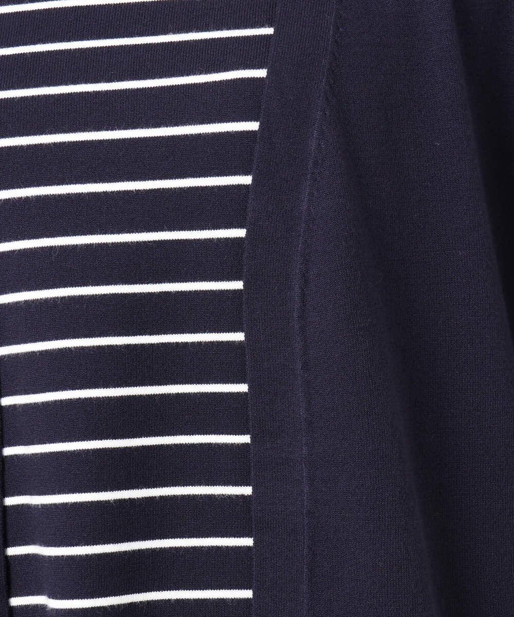 F1FGD30170 MK MICHEL KLEIN(小さいサイズ)(メゾン ドゥ サンク) 【小さいサイズ】カラーニットアンサンブル/洗える ライトブルー