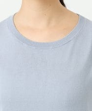 F1FGD30170 MK MICHEL KLEIN(小さいサイズ)(メゾン ドゥ サンク) 【小さいサイズ】カラーニットアンサンブル/洗える ライトブルー