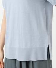 F1FGD30170 MK MICHEL KLEIN(小さいサイズ)(メゾン ドゥ サンク) 【小さいサイズ】カラーニットアンサンブル/洗える ライトブルー