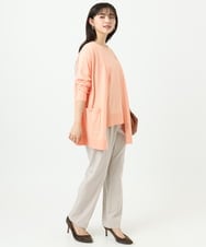 F1FGD30170 MK MICHEL KLEIN(小さいサイズ)(メゾン ドゥ サンク) 【小さいサイズ】カラーニットアンサンブル/洗える ライトブルー