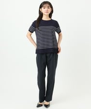 F1FGD30170 MK MICHEL KLEIN(小さいサイズ)(メゾン ドゥ サンク) 【小さいサイズ】カラーニットアンサンブル/洗える ライトブルー