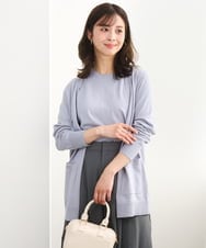 F1FGD30170 MK MICHEL KLEIN(小さいサイズ)(メゾン ドゥ サンク) 【小さいサイズ】カラーニットアンサンブル/洗える ライトブルー