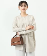 F1FGD30170 MK MICHEL KLEIN(小さいサイズ)(メゾン ドゥ サンク) 【小さいサイズ】カラーニットアンサンブル/洗える ライトブルー