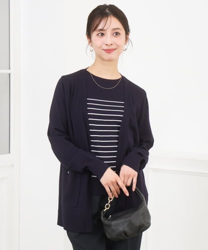 F1FGD30170 MK MICHEL KLEIN(小さいサイズ) 【小さいサイズ】カラーニットアンサンブル/洗える