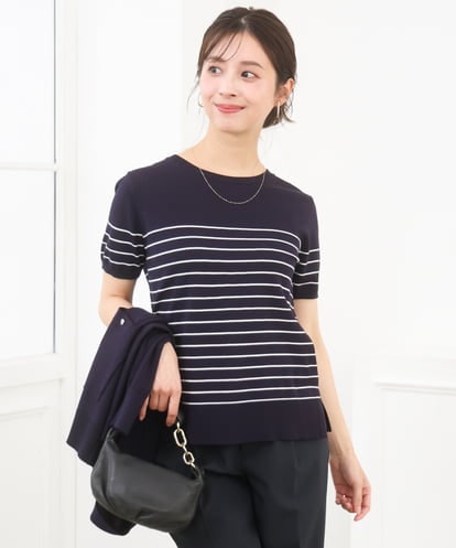 F1FGD30170 MK MICHEL KLEIN(小さいサイズ) 【小さいサイズ】カラーニットアンサンブル/洗える