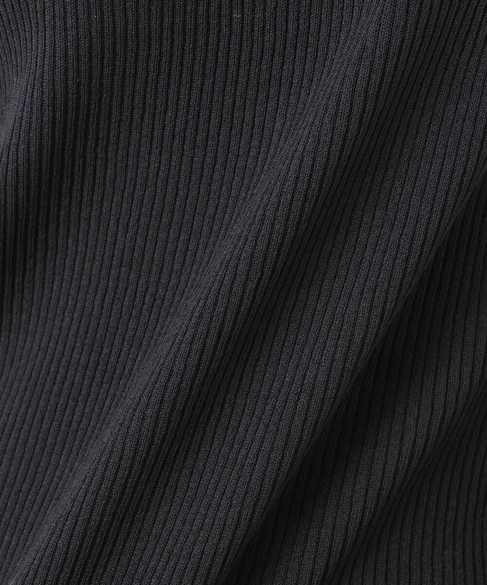 F1FGD44070 MK MICHEL KLEIN(小さいサイズ)(メゾン ドゥ サンク) 【小さいサイズ】スクエアネックリブニットタンクトップ/UVカット/洗える ホワイト（無地）