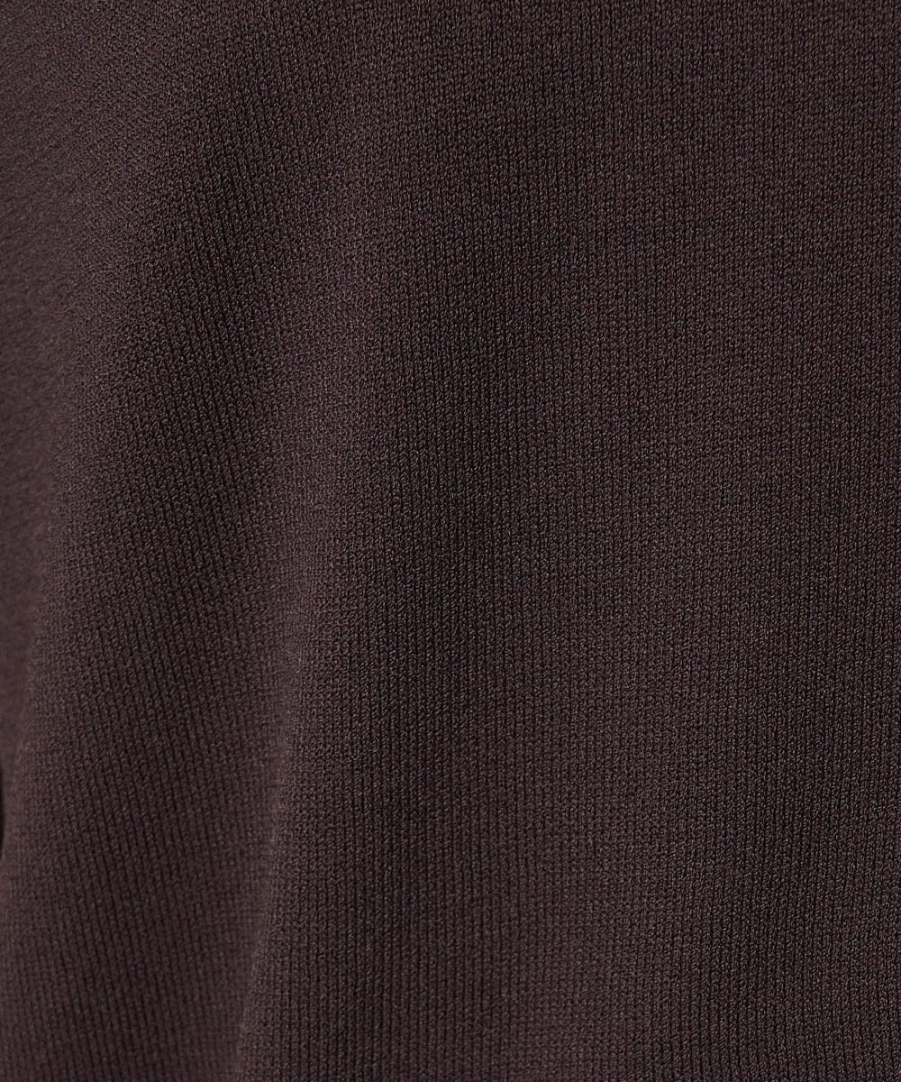 F1FHA52120 MK MICHEL KLEIN(小さいサイズ)(メゾン ドゥ サンク) 【小さいサイズ】袖シアークロップドニット/接触冷感/UVカット/洗える ホワイト